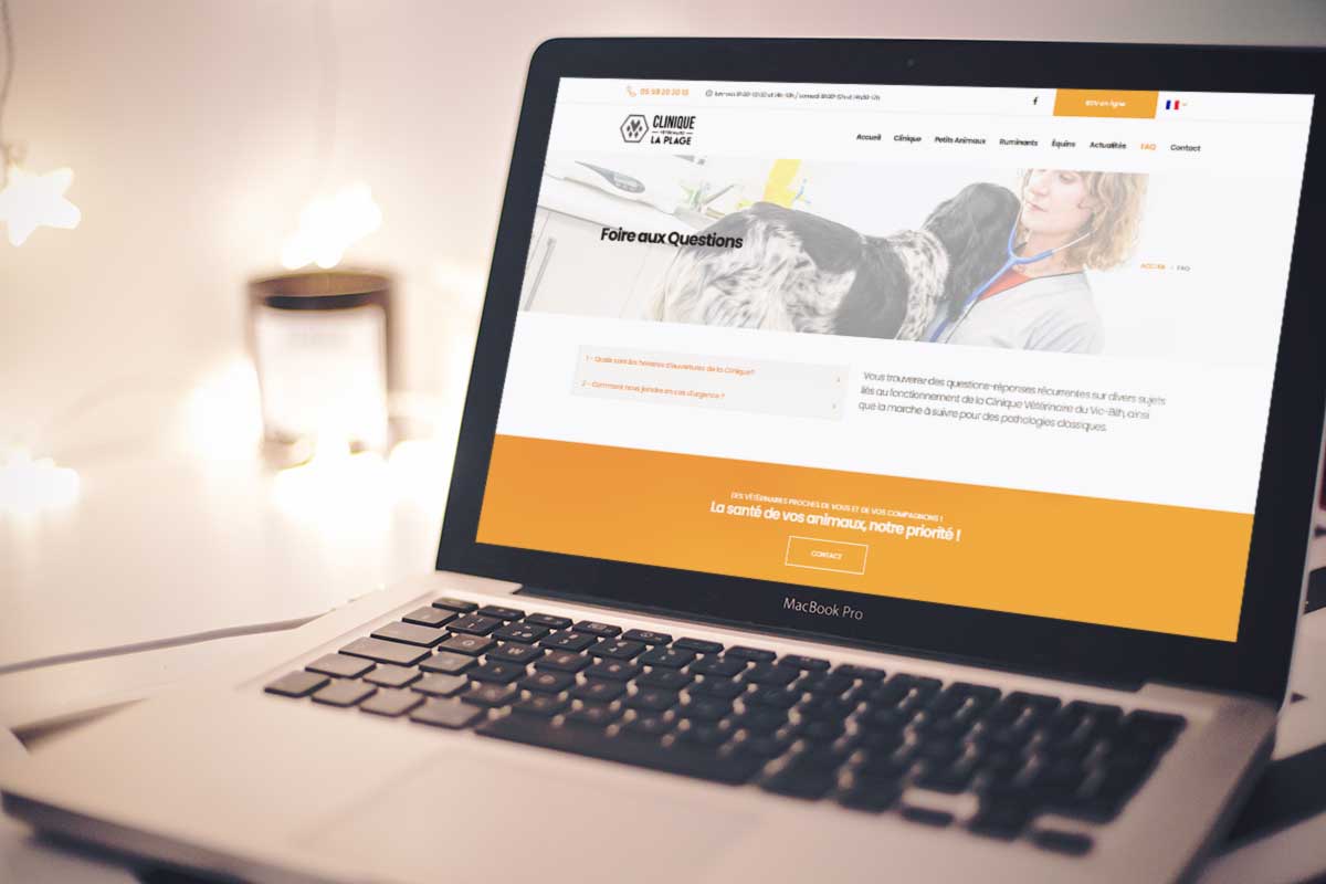 Toute l’équipe de la Clinique Vétérinaire de la Plage a le plaisir de vous présenter son tout nouveau site internet!