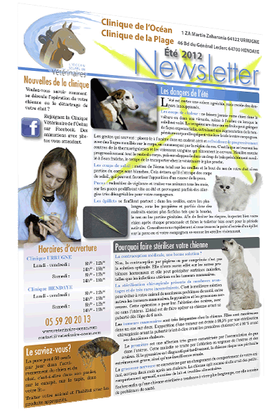 Newsletter - Eté 2012